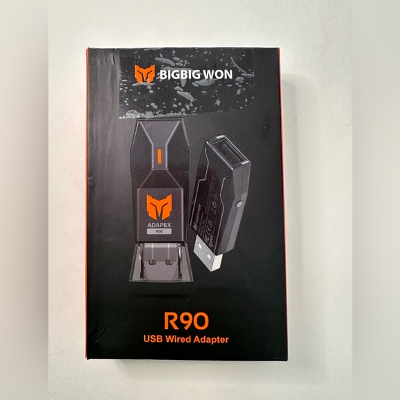 Bigbig Won R90 USB Wired Adapter PS5 PS4 Switch Lite Windows 10 Black OPEN BOX - Picture 6 of 7